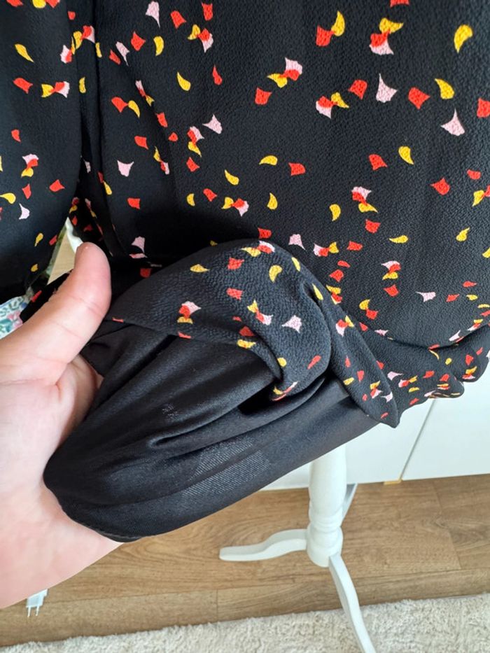 Jolie robe d’hiver Grain de Malice taille M recommande noir jaune rouge multicouleurs - photo numéro 4