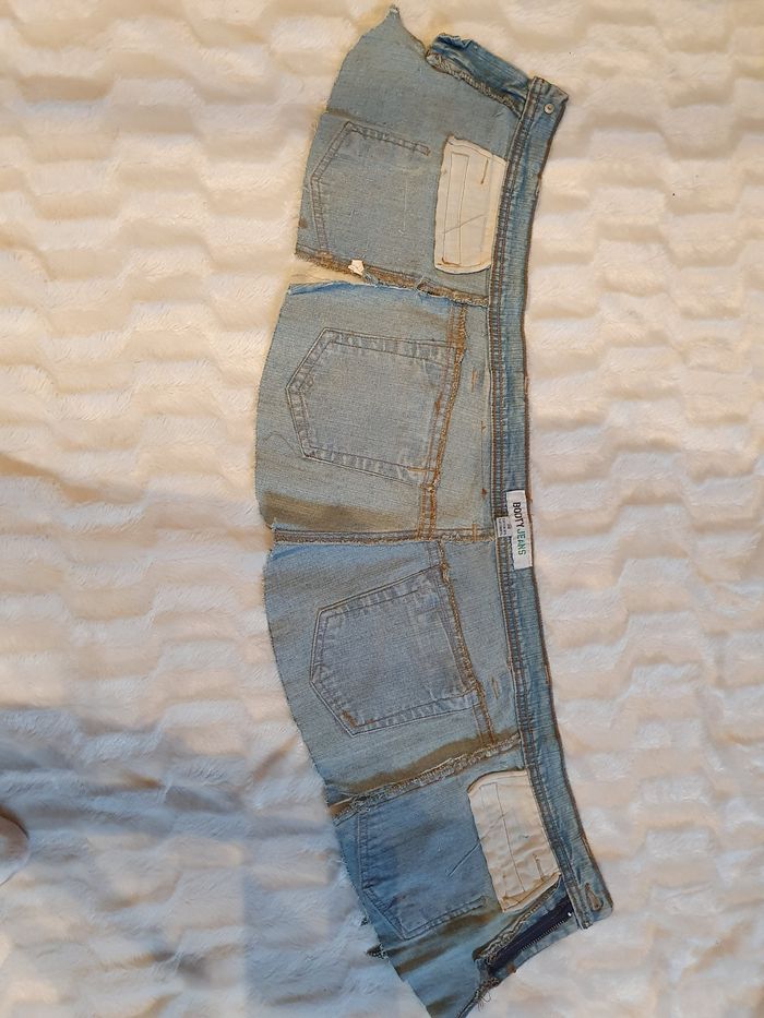 Ceinture en jeans avec breloques et strass - photo numéro 2
