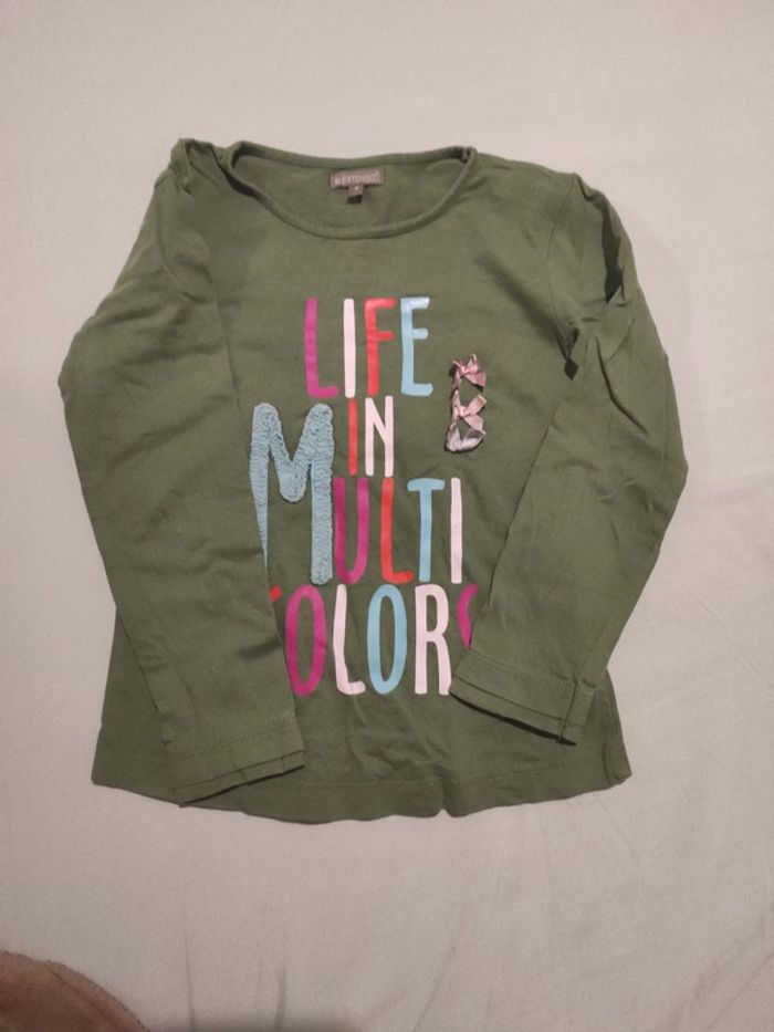 Maillot ML vert in extenso T6A