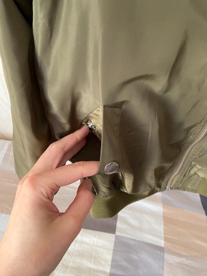 Superbe belle veste bomber  kaki E.Diva taille M - photo numéro 4