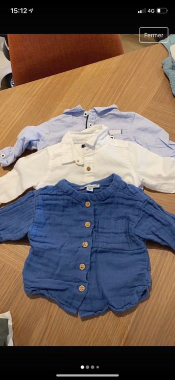 Chemise bébé garçon