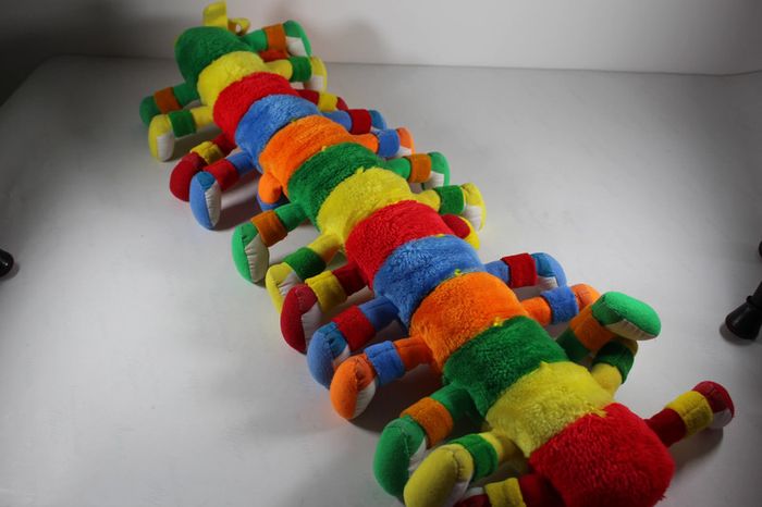 Peluche chenille Mille Papattes des années 80 Lots a lots a legggggggs - photo numéro 4
