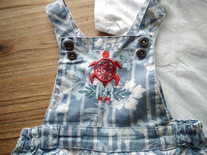 Ensemble salopette short garçon 18 mois - photo numéro 4