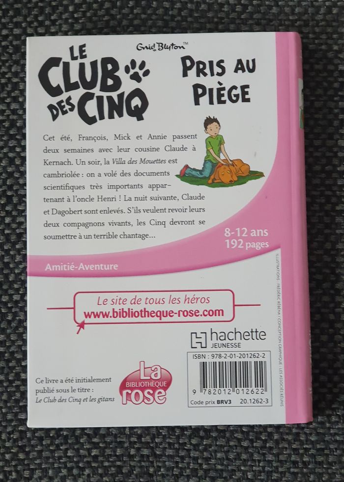 Livre le club des cinq pris au piège - photo numéro 2