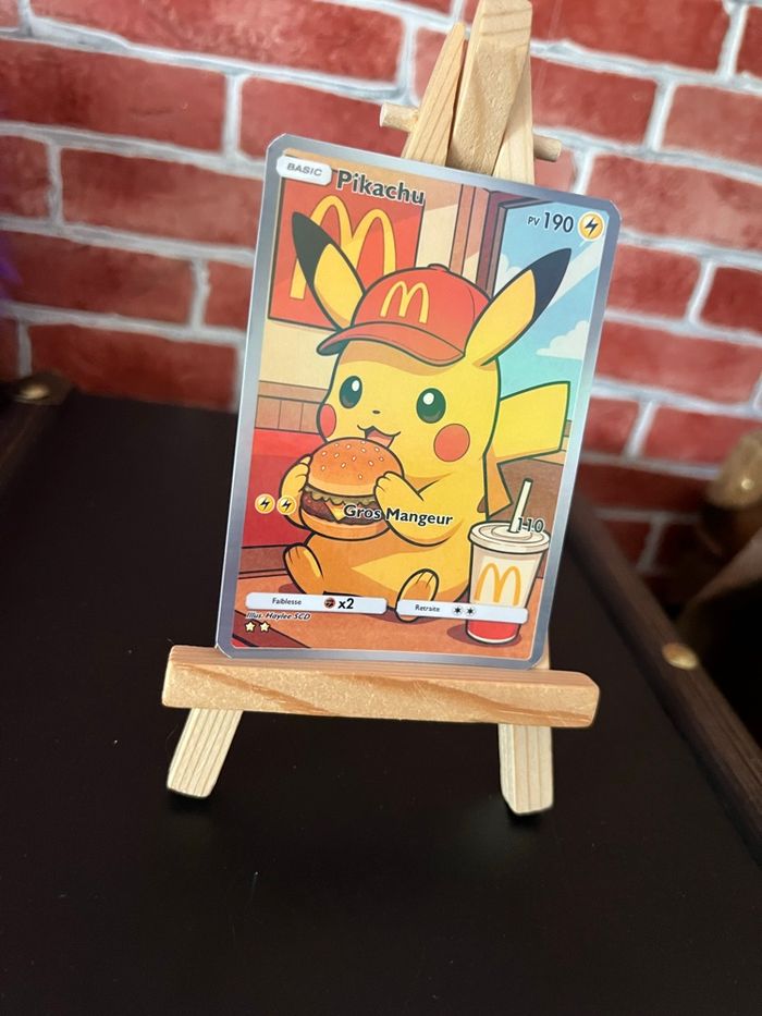 Carte Pokémon custom Pikachu McDo - photo numéro 4