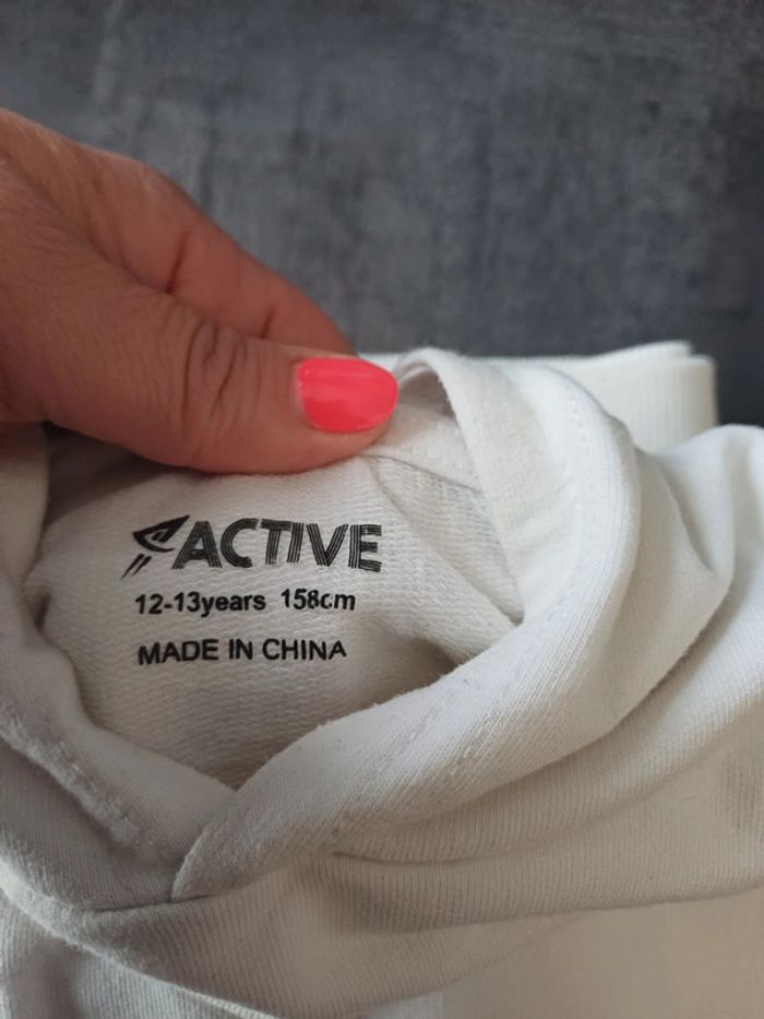 Sweat à capuche blanc - photo numéro 6