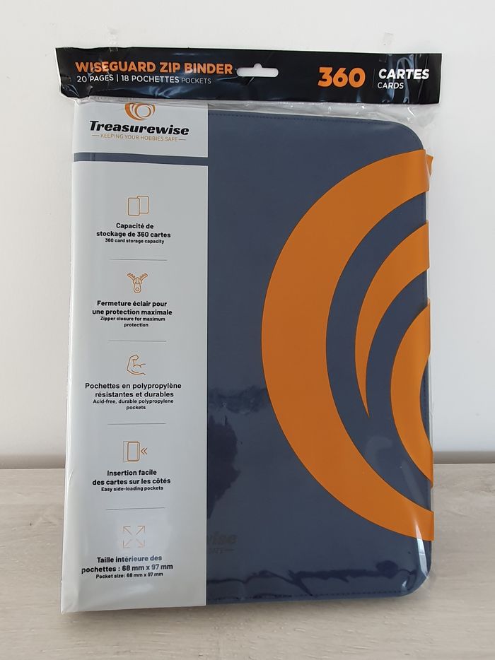 Portfolio TreasureWise Zip Binder 360 Bleu
