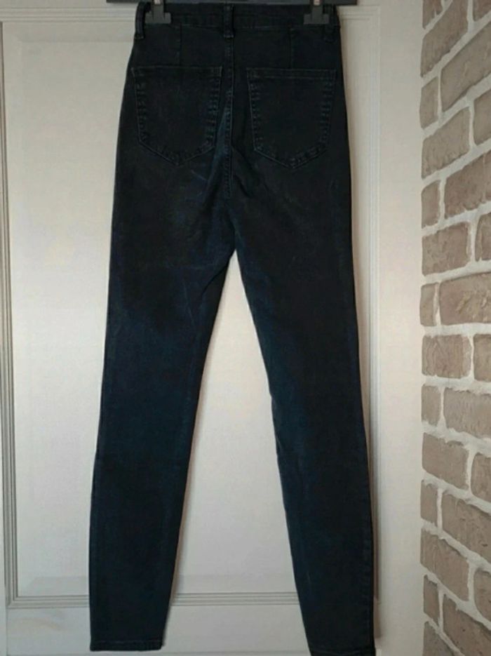 Jean slim noir taille haute XXS 32 - photo numéro 4
