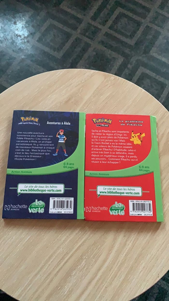2 livres pokemon bibliothèque verte - photo numéro 2