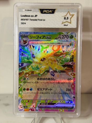 Carte gradée Pokémon Phyllali Prismatique PCA 9,5