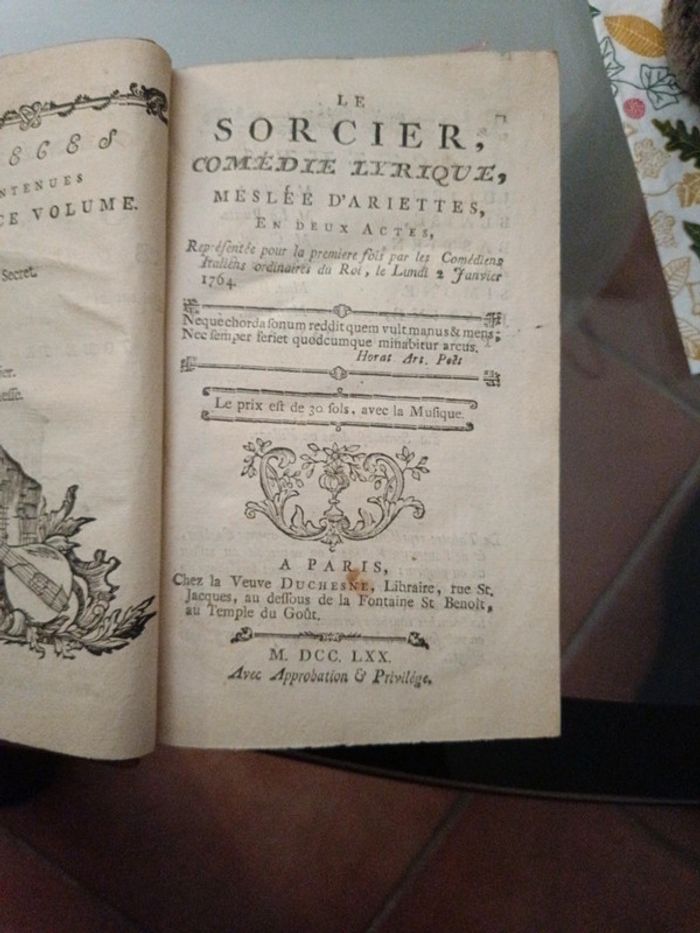 Livre ancien. Recueil d'opéras bouffons tome 3 de 1771 - photo numéro 7