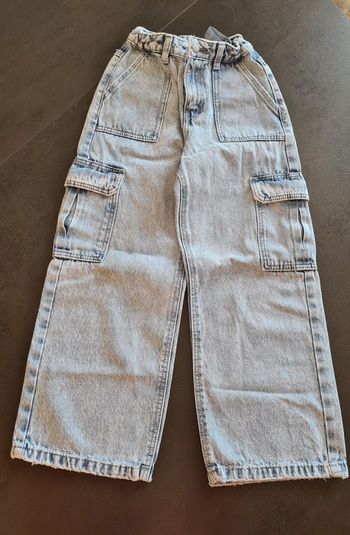 Jeans coupe cargo fille 7 ans Okaïdi