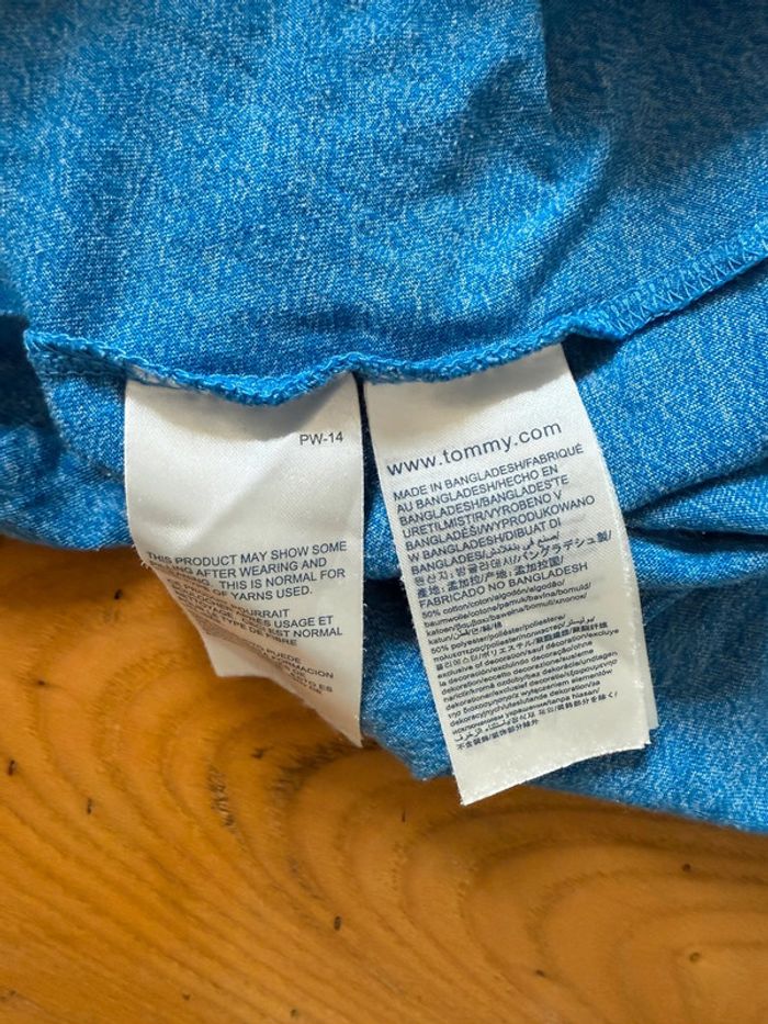 T - shirt bleu en très bon état tommy Hilfiger taille S - photo numéro 5