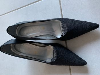 Escarpins noir avec dentelle