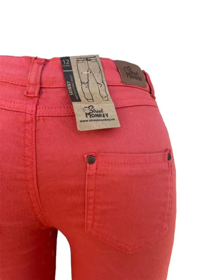 Jean Street Monkey terracotta fille Taille 12 ans neuf - photo numéro 4