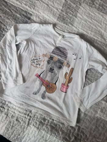 Tee shirt ML chien 4/5 ans