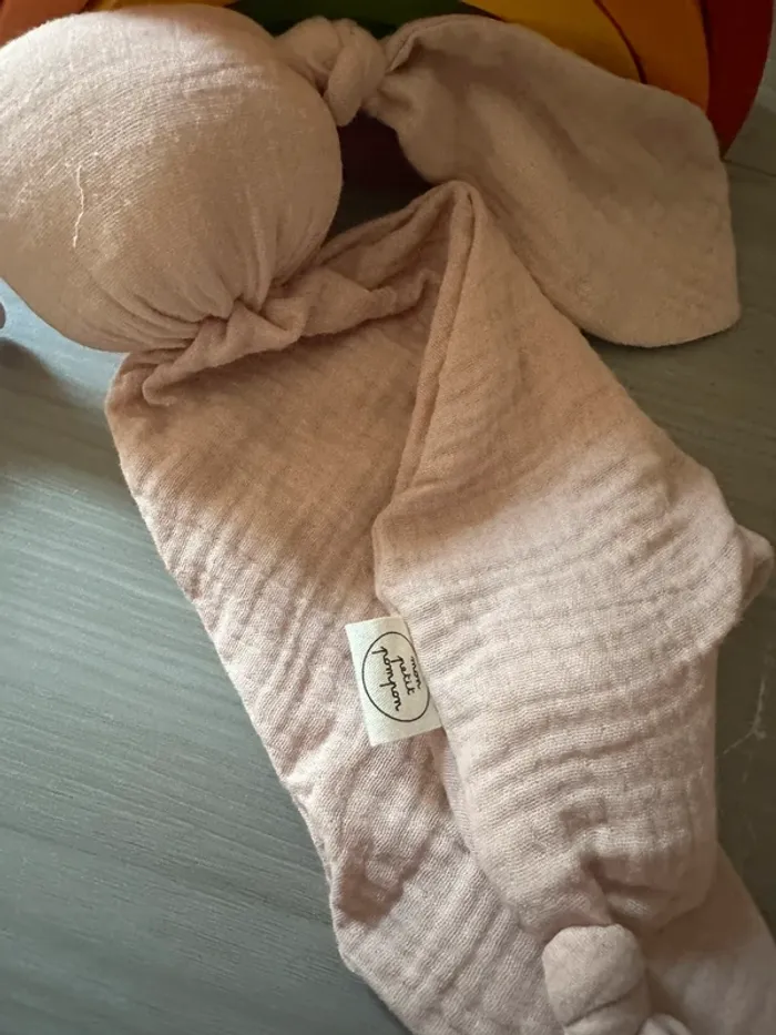 Doudou lapin mon petit Pompon à personnaliser - photo numéro 3
