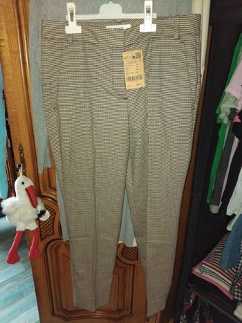 Pantalon habillé à carreaux