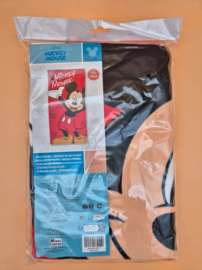 Drap de Plage Mickey Mouse – 70x140 cm – NEUF