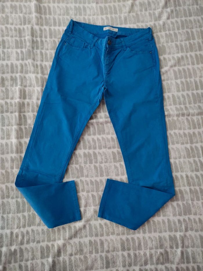 Pantalon jeans slim skinny stretch bleu Teddy Smith taille 40 - photo numéro 1
