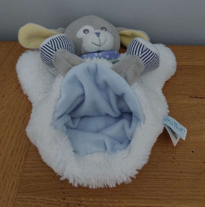 Doudou marionnette chien - Baby Nat - photo numéro 3
