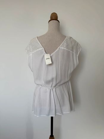 Haut t-shirt fluide blouse camicia blusa Camicetta camisa top crochet Ricamo topje Tanktop pimkie