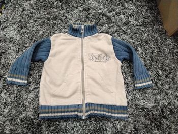 Gilet zippé garçon 2 ans