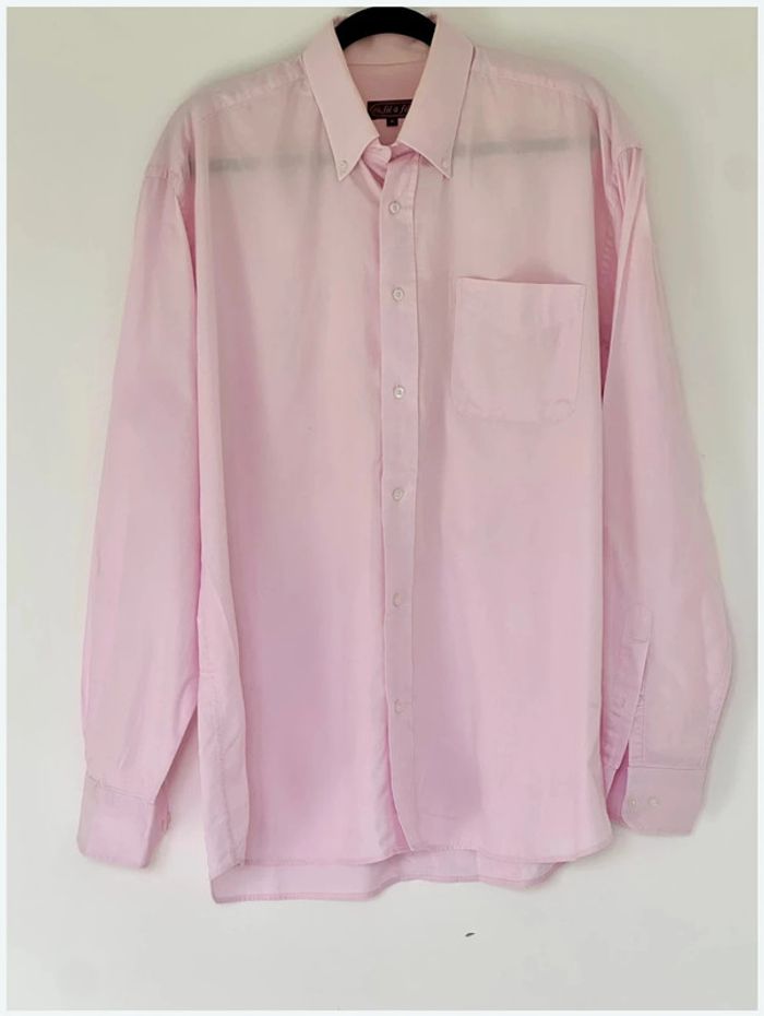 Chemise Rose pale - fil à fil - taille 41