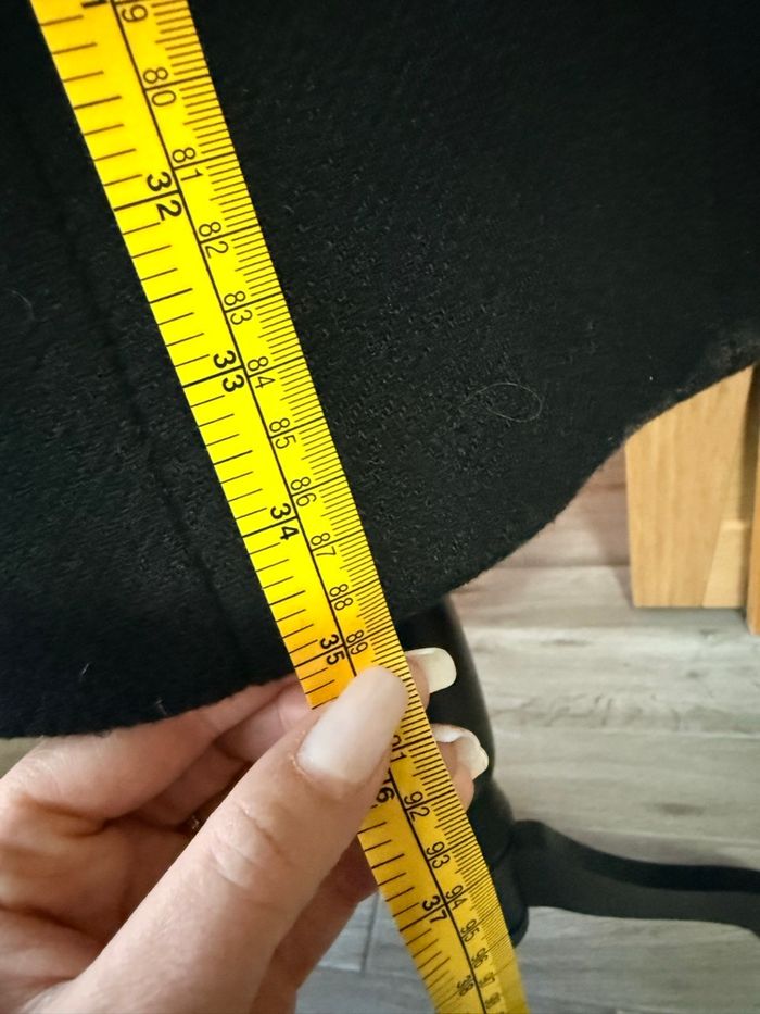 Manteau noir laine - photo numéro 2