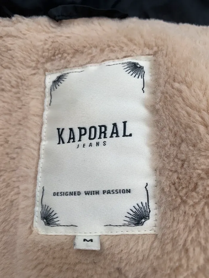 Doudoune Kaporal taille 38 avec capuche noir - photo numéro 11