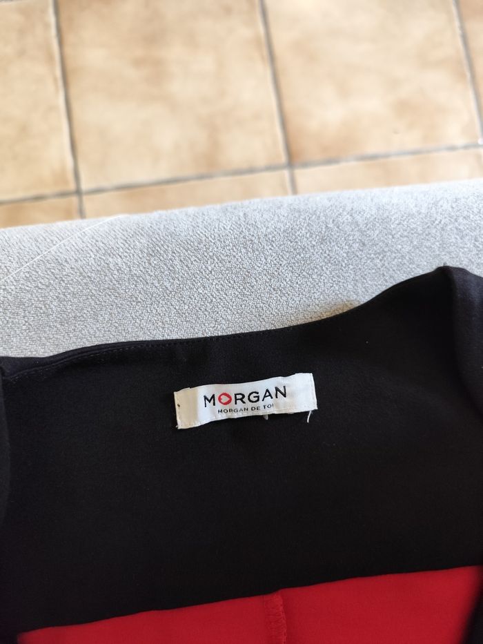 Robe Morgan taille 38 noir rouge blanc automne hiver - photo numéro 6