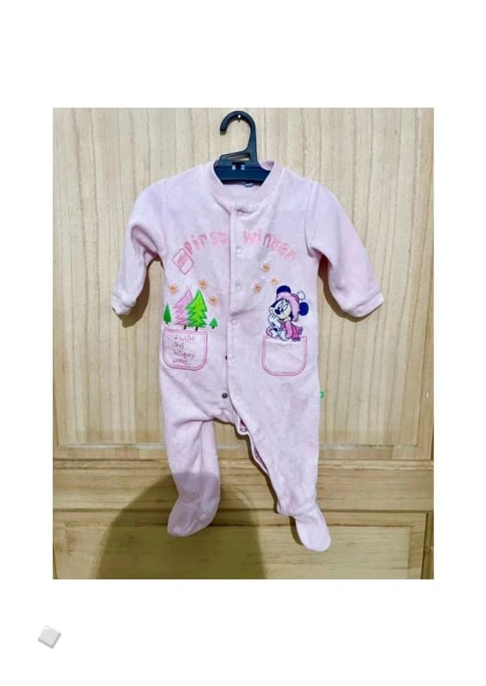 -50 % par lot - Pyjama Disney dors bien grenouillère velours ouverture par l’avant Minnie