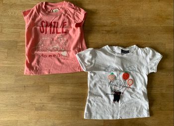 Lot de 2 t-shirts 👶🏻 12m