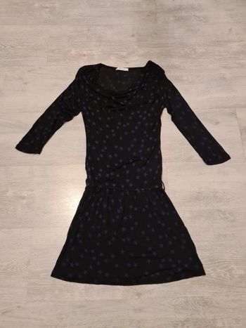 Tunique promod XS noire avec étoiles violette