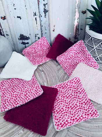 Lingettes lot de 8 lavable et réutilisable