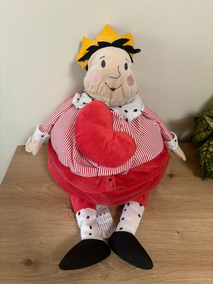 Doudou peluche roi prince rouge cœur gullgosse ikea - photo numéro 3