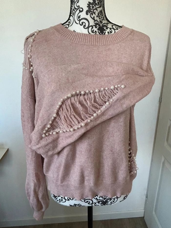 J&H Fashion Pull vieux rose – Taille 40/42 – Très bon état - photo numéro 11