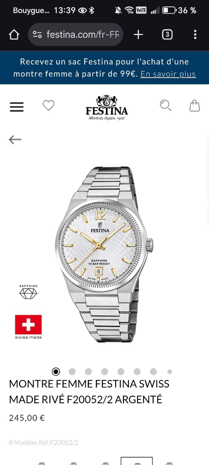 Montre femme Festina - photo numéro 6