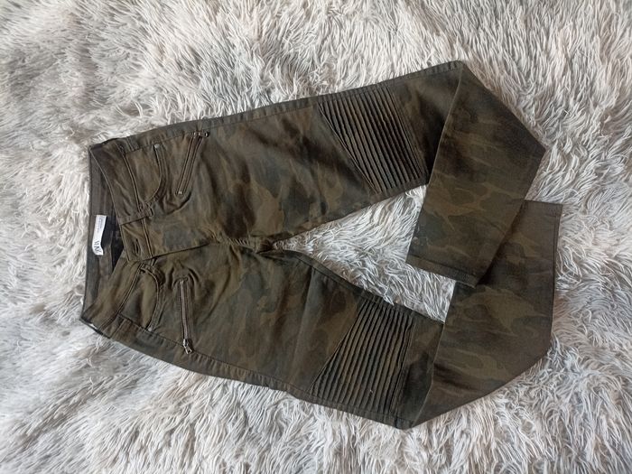 Pantalon skinny army camouflage femme taille S/36 Zara - photo numéro 5