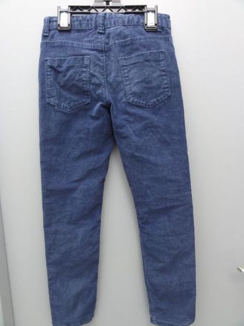 Pantalon velours milleraies bleu