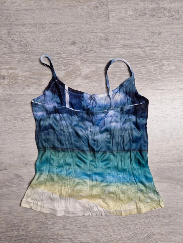 Débardeur Nafnaf Taille 0 Aspect froissé et coloris tie and dye - photo numéro 2