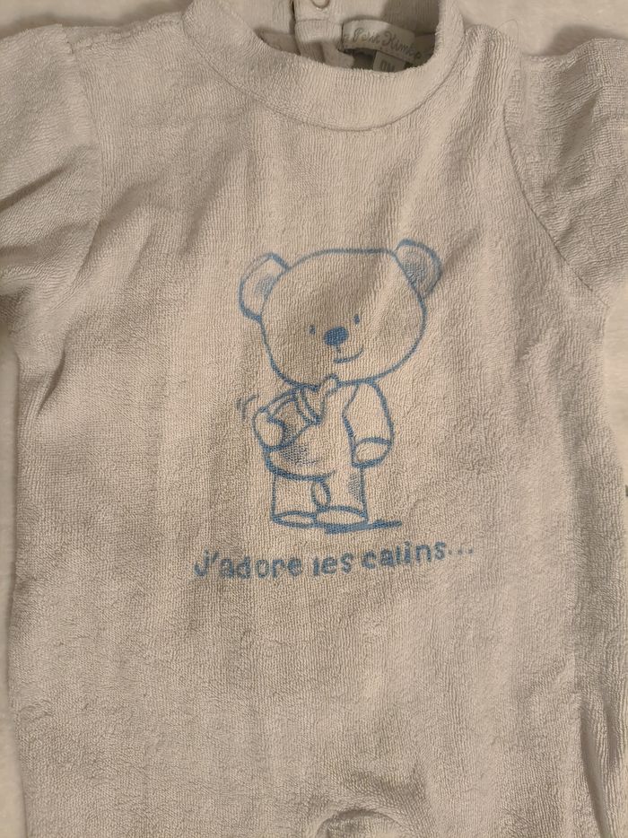 Lot 2 pyjamas naissance velours - photo numéro 4