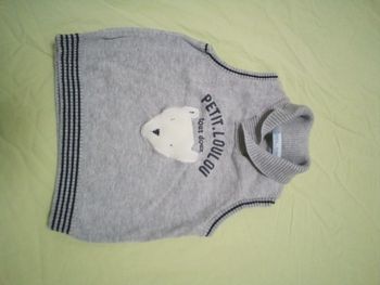 Pull sans manches 18 mois
