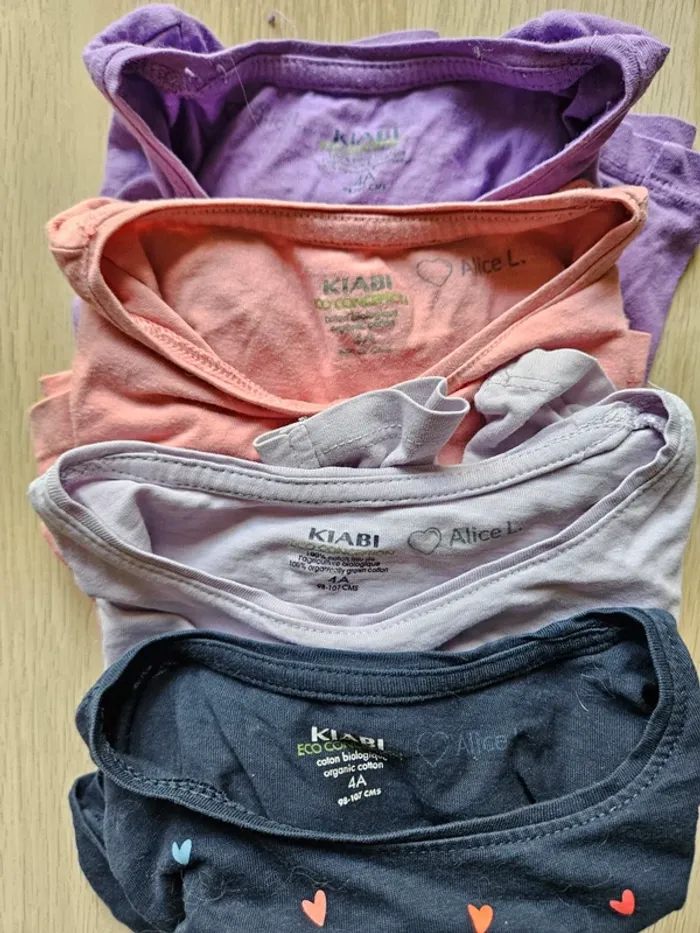 Lot de 8 tee-shirt manches longues 4 ans - photo numéro 4