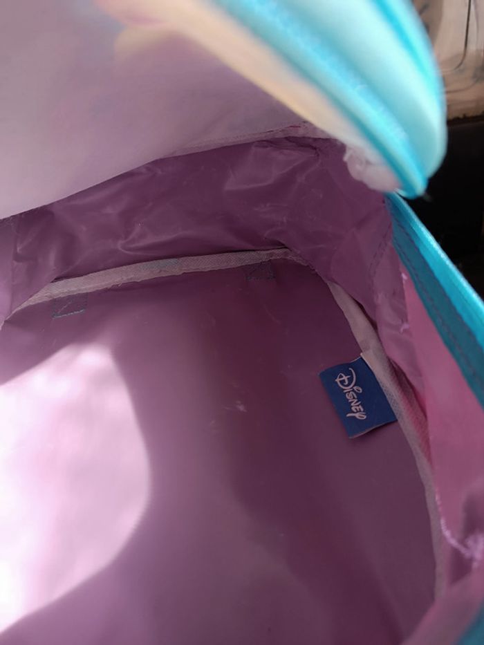 sac à dos bleu et violet ELSA reine des neiges maternel - photo numéro 5