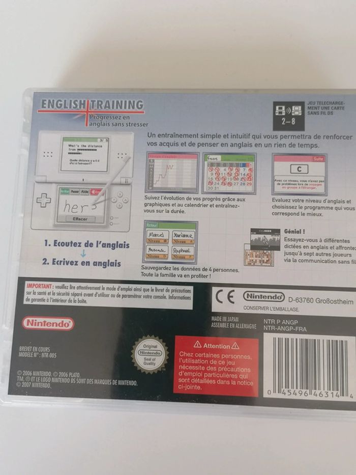 Jeu Nintendo DS English training - photo numéro 2