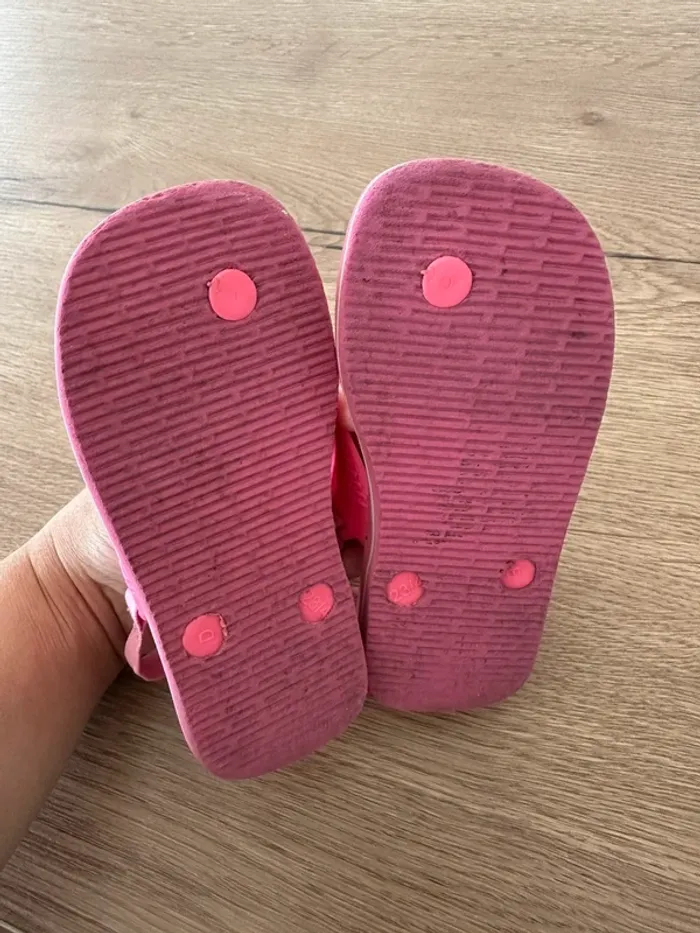 Tong Havaianas 23-24 rose - photo numéro 6