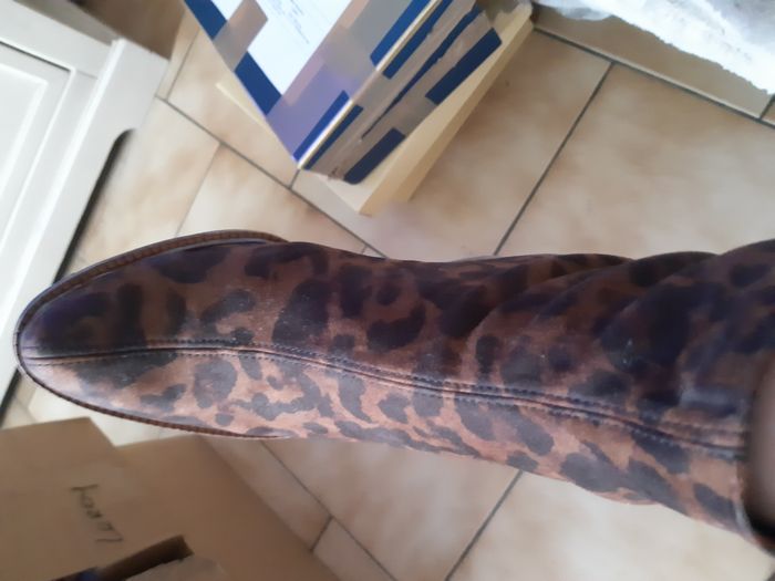 jolies bottines imprimés léopard de la marque espagno "mascaro" etat neuf t 37 - photo numéro 8