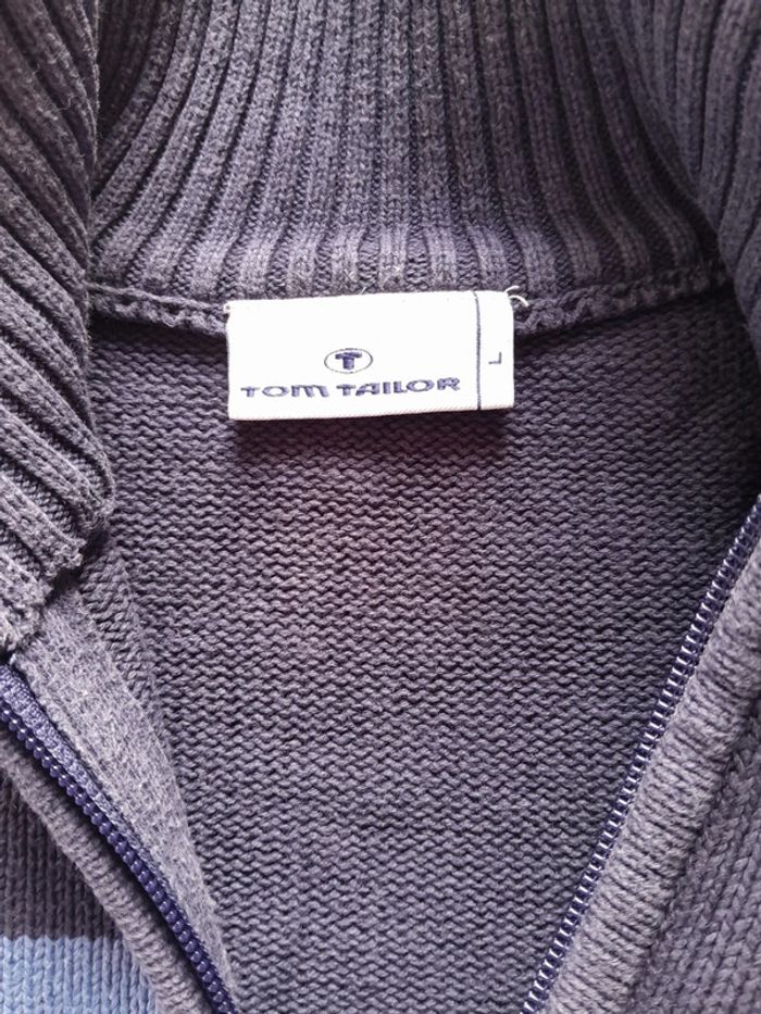 Beau pull zippéTom tailor taille L - photo numéro 4
