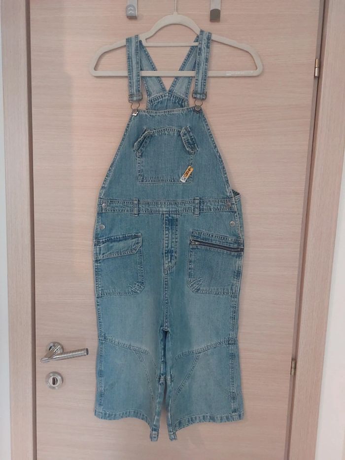 Salopette bermudas jeans